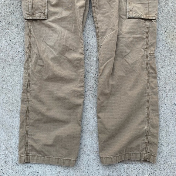 Carhartt Pants Adult 38x34 (Actual 36x32) Tan Force Cargo Ripstop Workwear Men - Picture 3 of 14